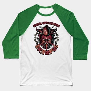 Krampus: Special Gifts Delivery Baseball T-Shirt